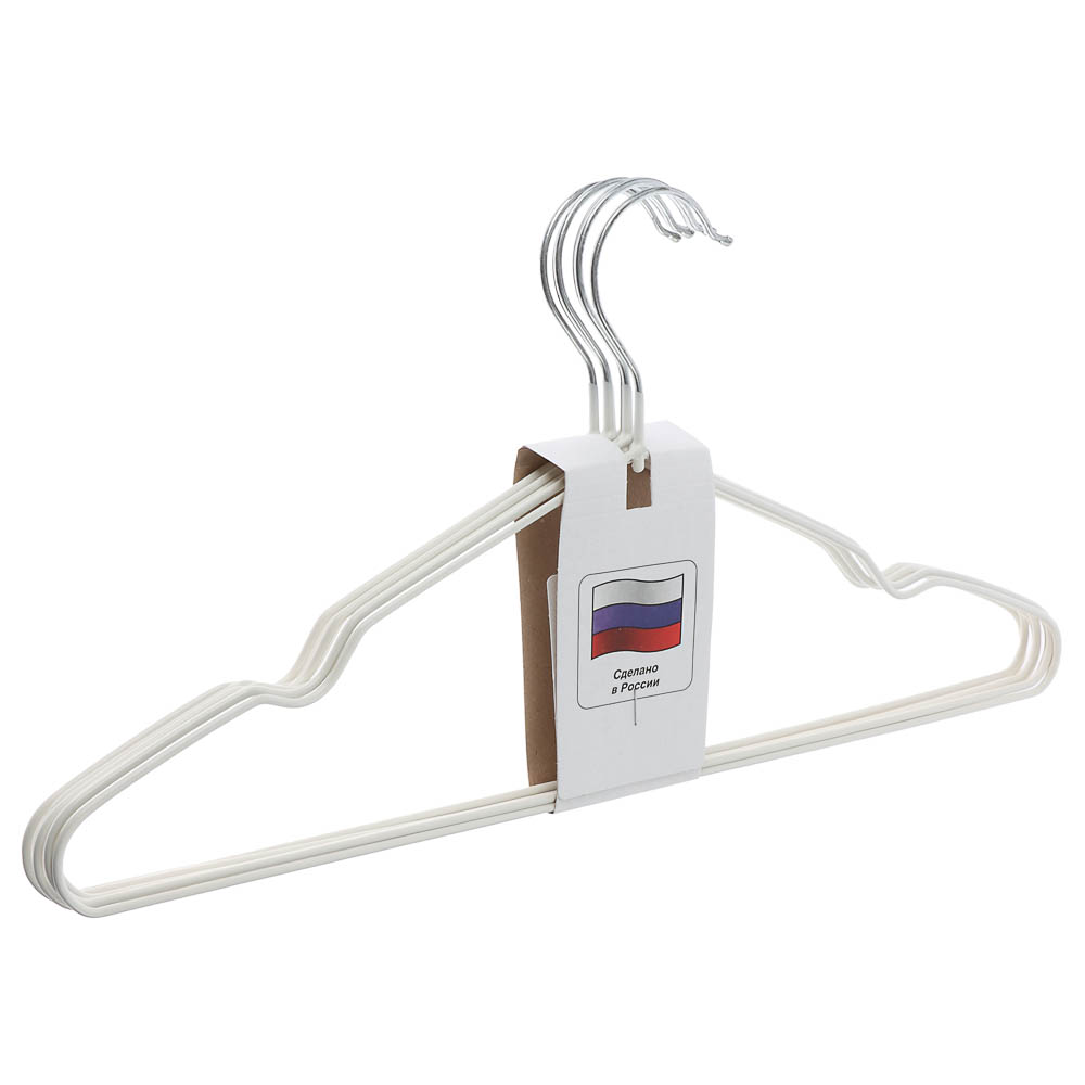 VETTA Набор вешалок металлических 7шт, ПВХ покрытие, 41 см - #1