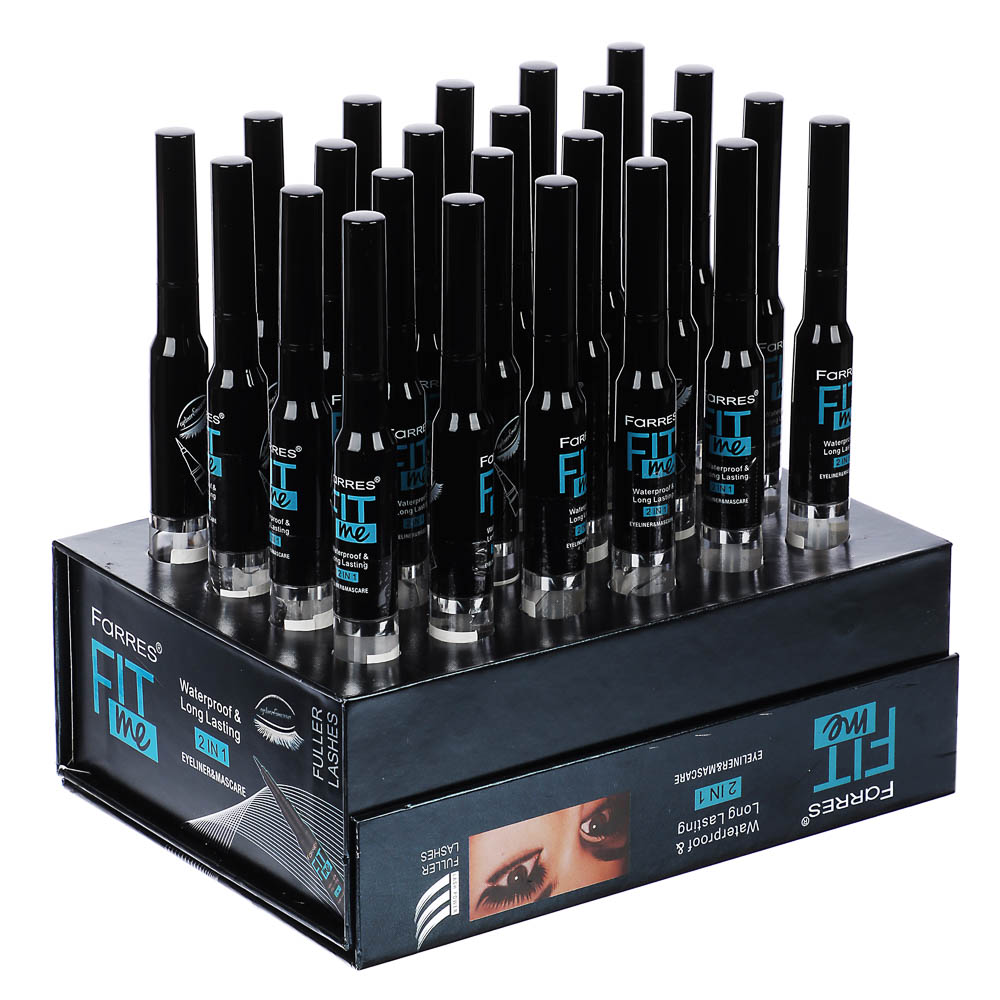 Подводка для глаз + фиксирующий гель для бровей и ресниц 3,0 г +, тм Farres, 8 мл - #6