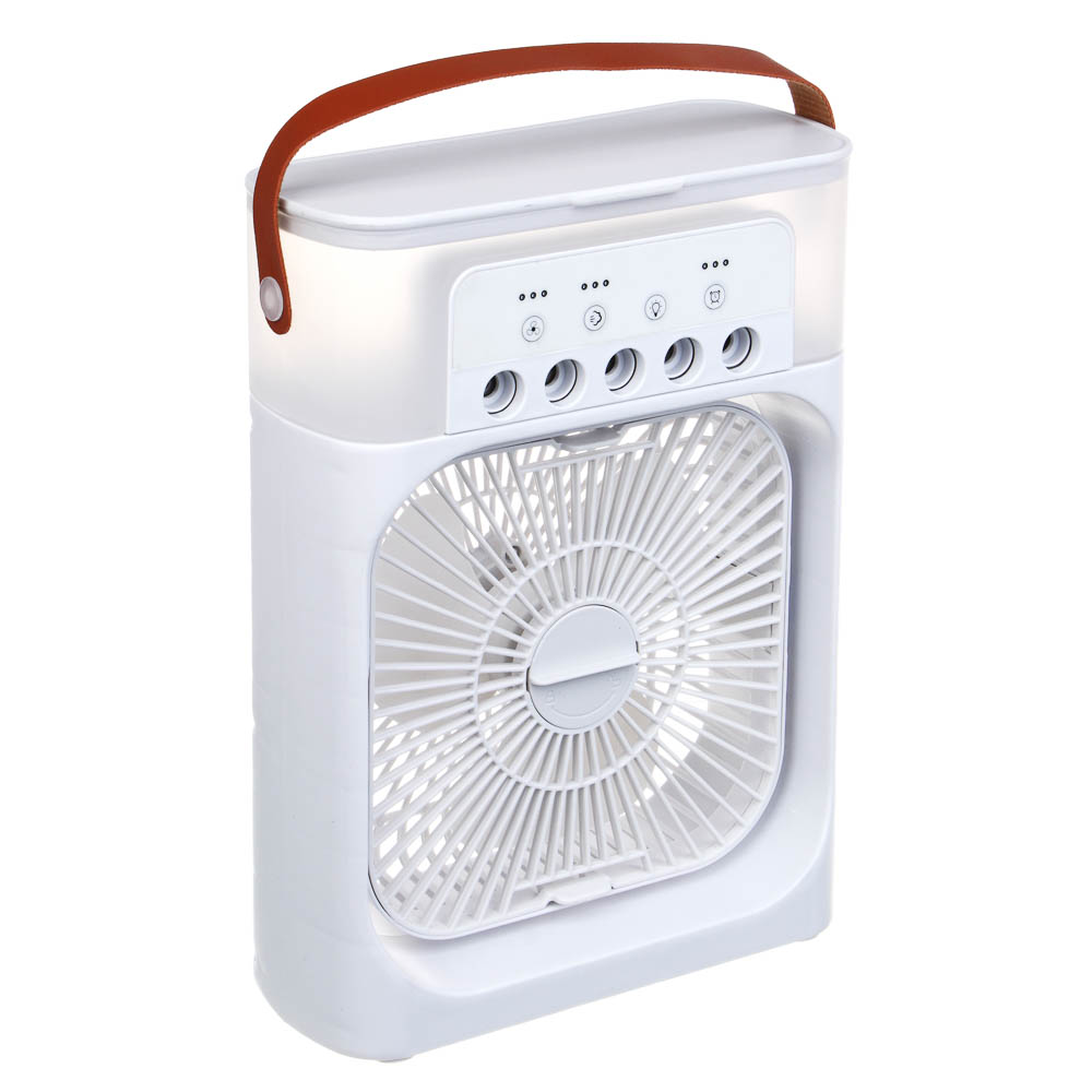 Вентилятор настольный с увлажнителем тм LEBEN 6Вт, 5в/1.2А, 24.5x18.5см, USB-кабель, белый - #3