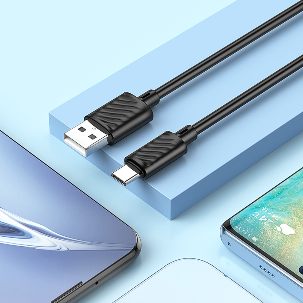 hoco. Кабель для зарядки модель X88, USB-C 2м, цвет: черный - #6