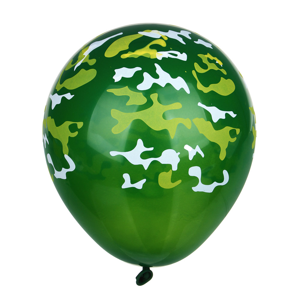 Набор воздушных шаров BY, 5 шт, 12", камуфляж - #2