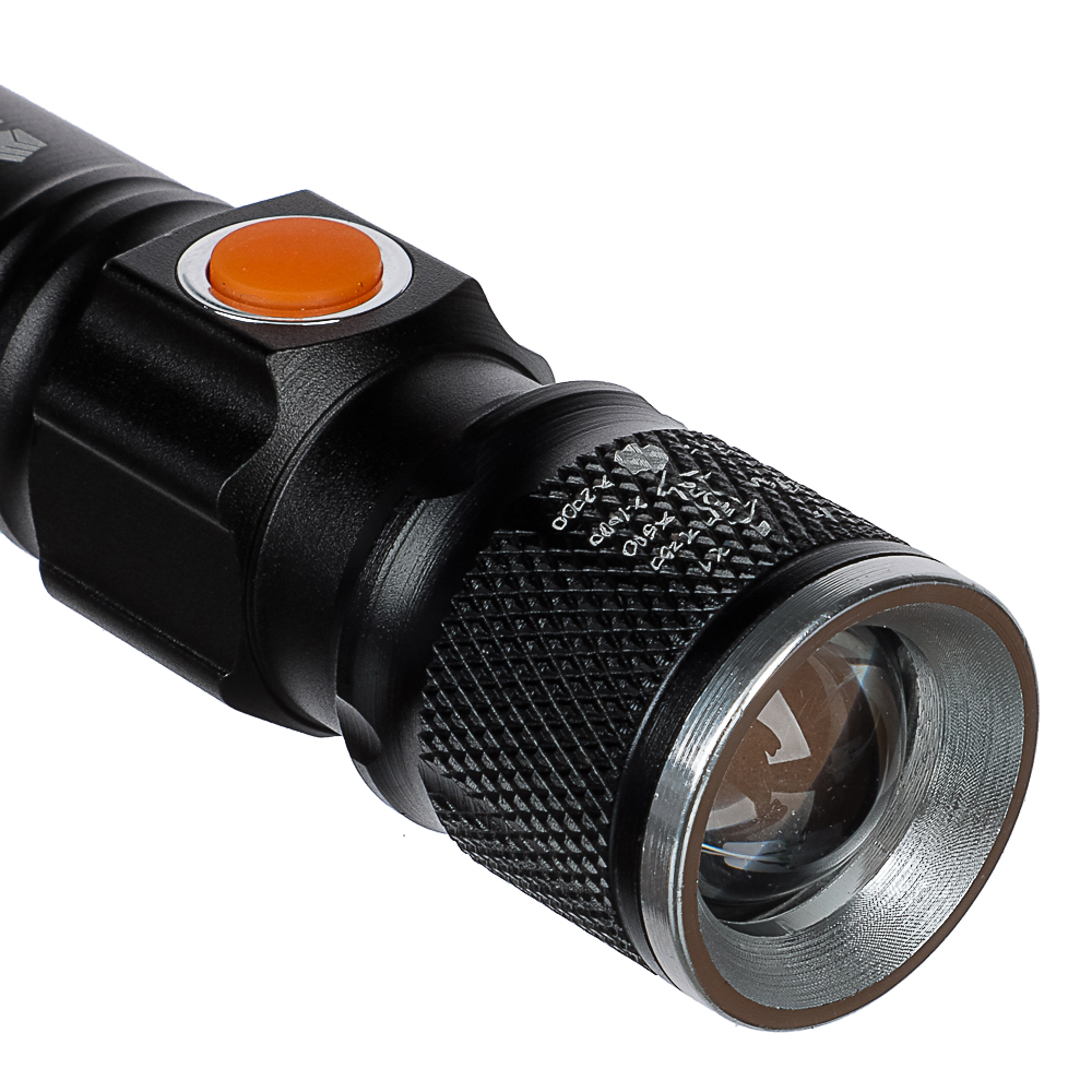 Фонарь ручной тм ЕРМАК, XPE,1000 мАч,10x2x2см,4 режима,пластик,металл, с USB штекером,фокусировка - #4