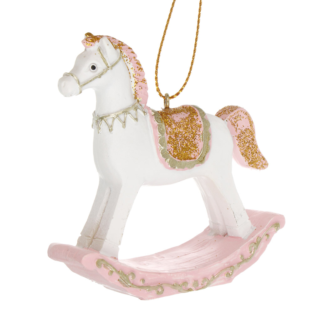 СНОУ БУМ Сувенир Лошадка качалка полистоун, 7,3x2,5x7,8 см, 2 вида - #5