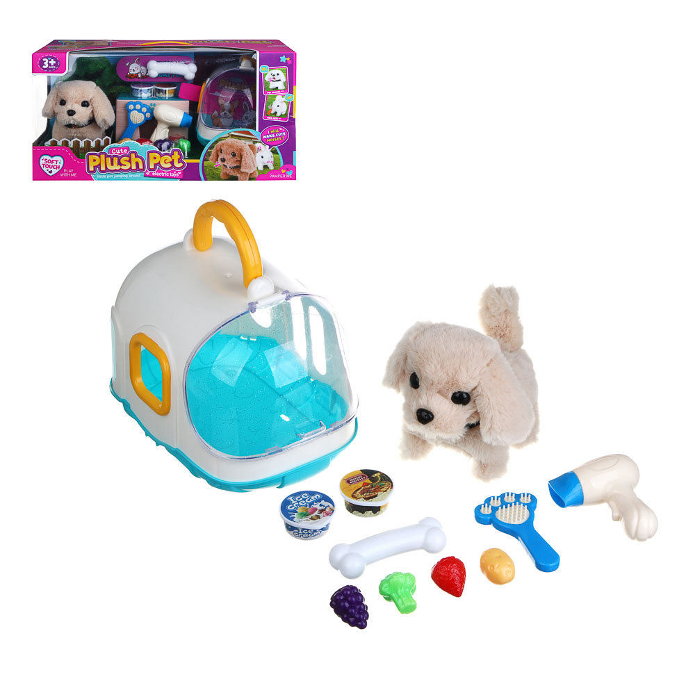 ИГРОЛЕНД Питомец интерактивный с акс, 2хАА, ABS, полиэстер, 47х24х23 см - #1