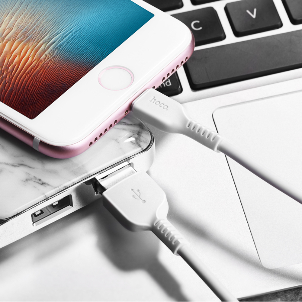 hoco. Кабель для зарядки модель X20, USB-IP 3м, цвет: белый - #3