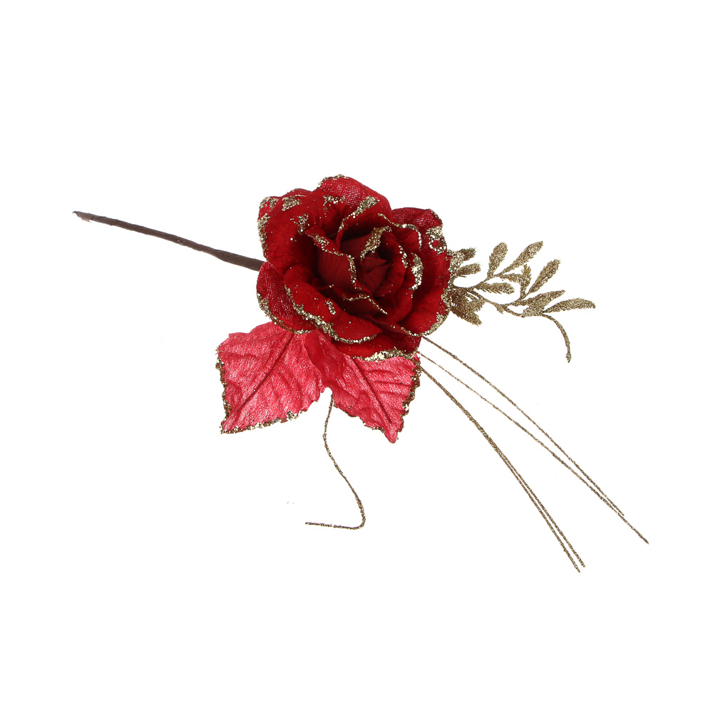 СНОУ БУМ Цветок 32 см, металл, полиэстер, ассортимент цветов, 4 цвета - #2