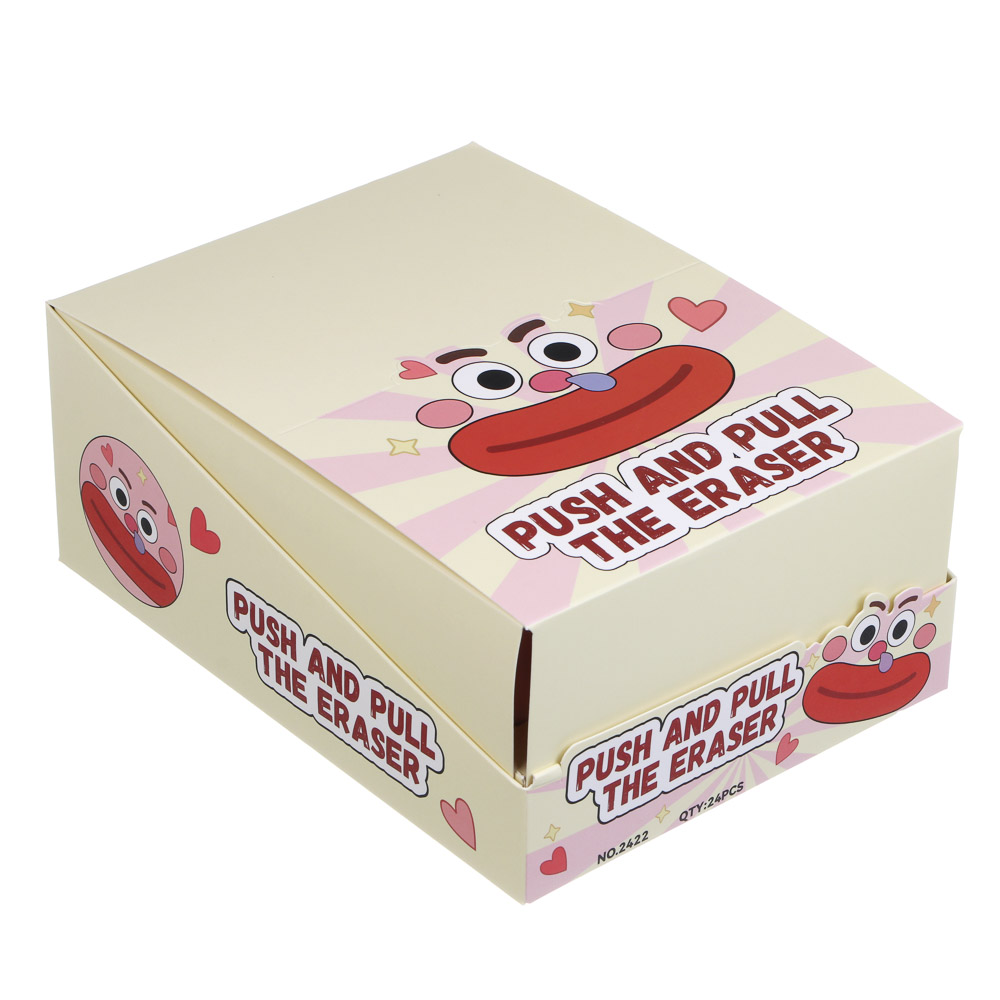 Ластик выдвижной "Мемы", 8,5х2,5см, ТПР, пластик, 4 вида, шоу-бокс - #7