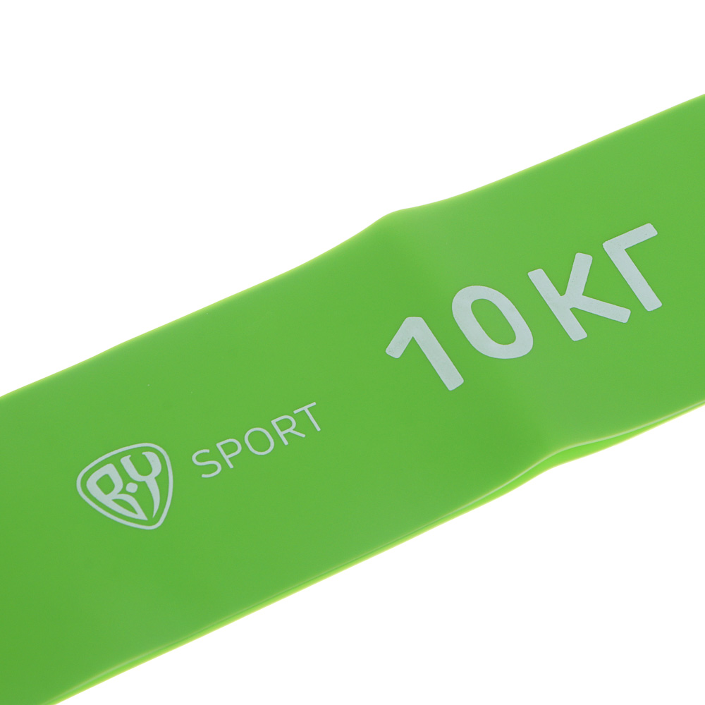 Фитнес-резинка тм BY SPORT, 10кг, 30х5х0,05см, латекс - #4