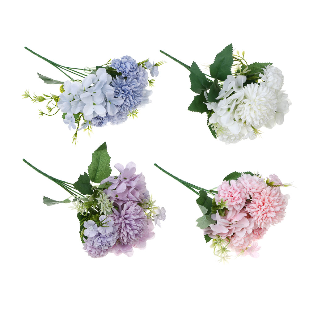 LADECOR Букет искусственных цветов, 30 см, пластик, ткань, 4 цвета - #1