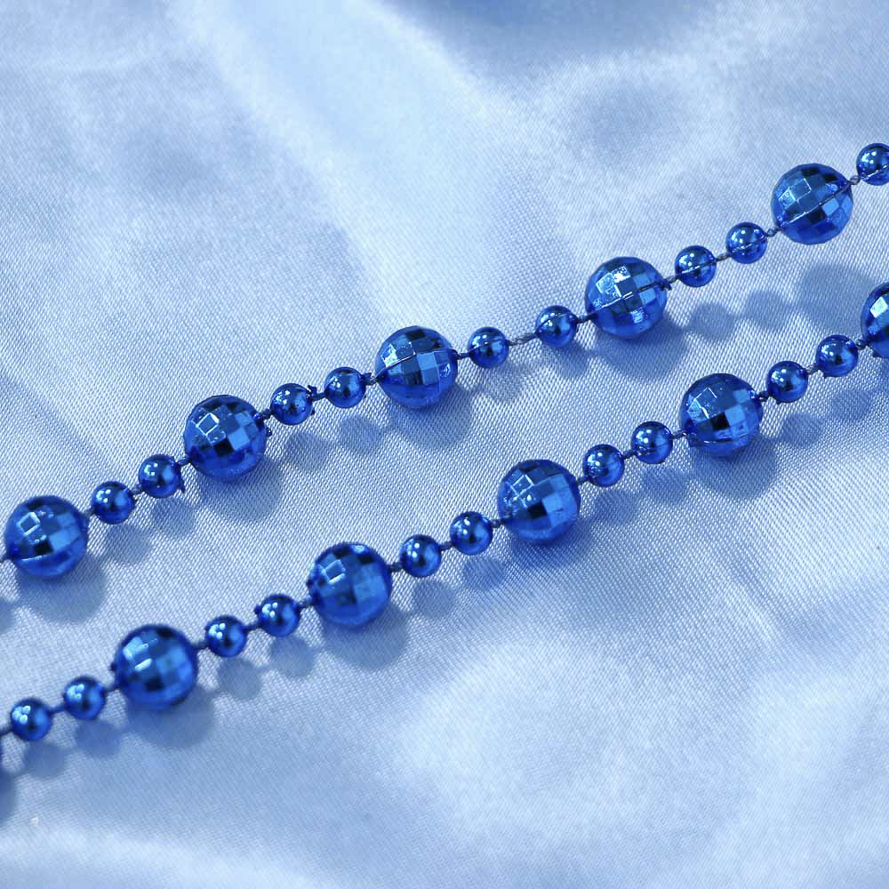 СНОУ БУМ Бусы декоративные 0,8x270 см, синий, 26-567 - #5