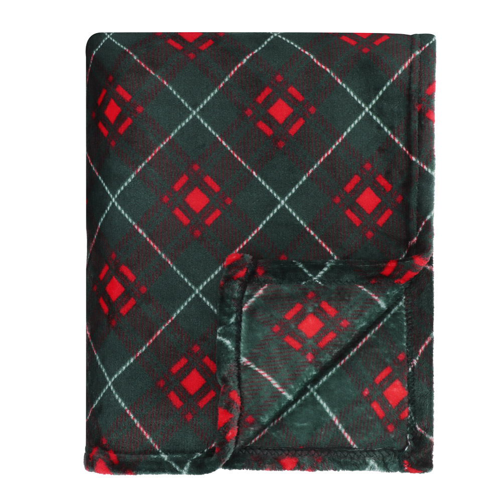 PROVANCE Щелкунчик Плед клетка, 130х170см, 100% полиэстер, 2 дизайна - #1