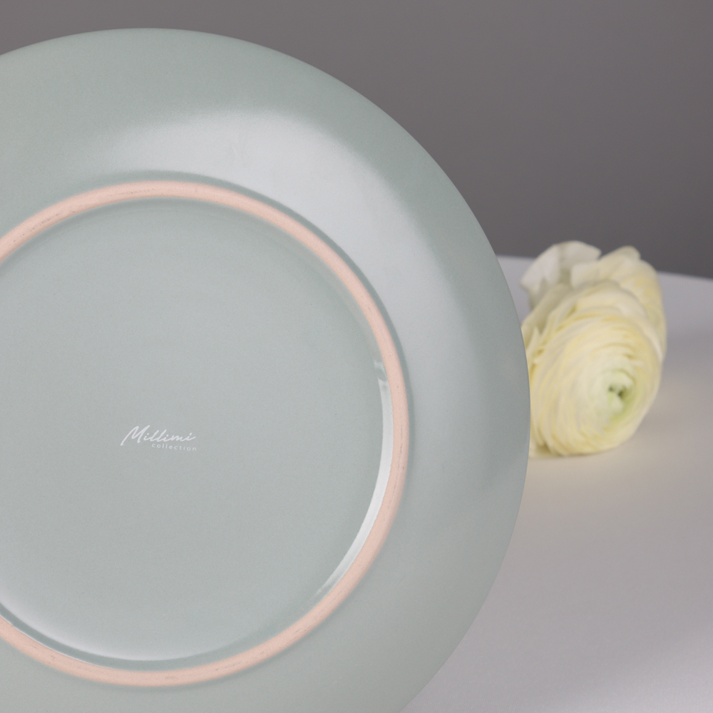 MILLIMI Тарелка подстановочная 27х3см, керамика, оливковый - #8