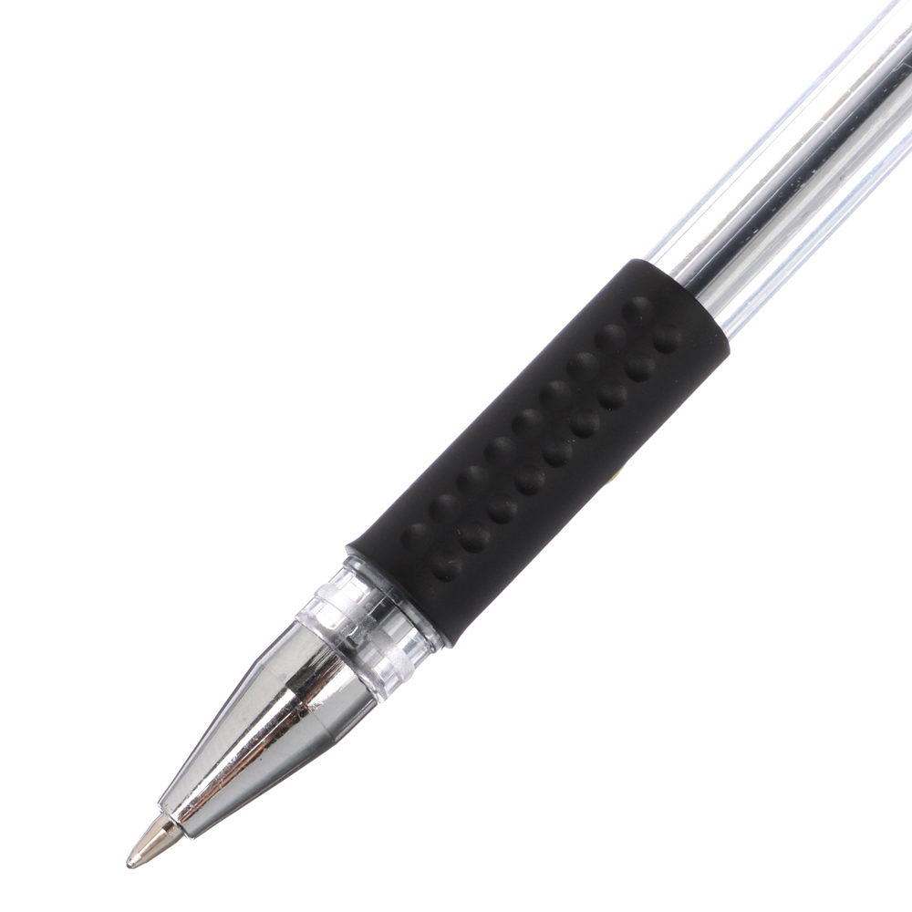 Ручка гелевая ClipStudio с резиновым держателем 0,5мм, черная - #4