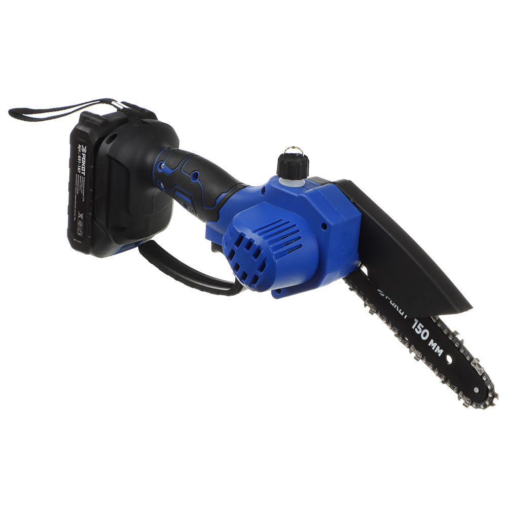 РОКОТ Электропила аккумуляторная, 2АКБ, шина 150мм, 2.0 А*ч Li-ion, пластик.кейс - #6