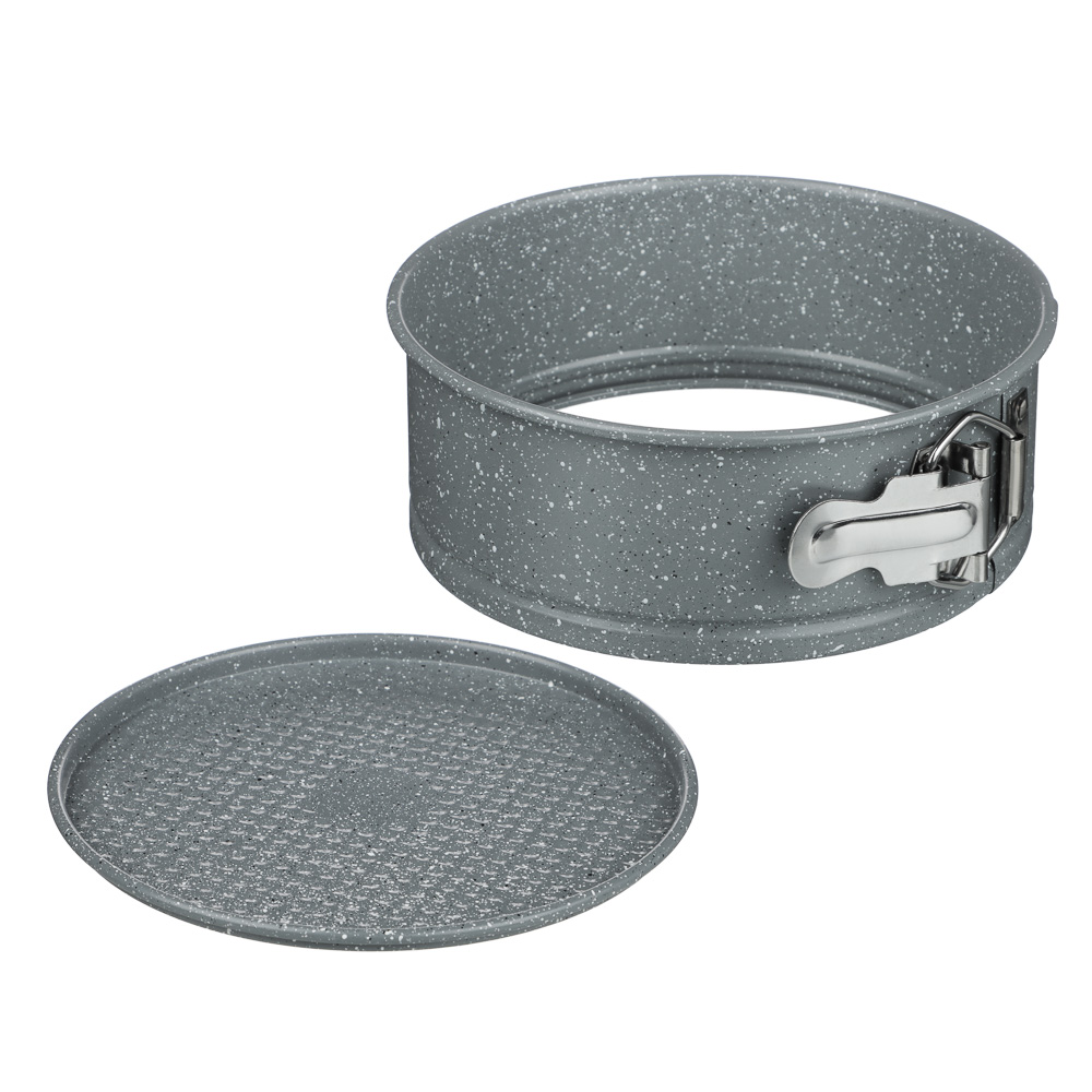 SATOSHI Буко Форма для выпечки круглая разъемная, угл.сталь, 18х6,5см, антиприг. покрытие "Мрамор" - #7