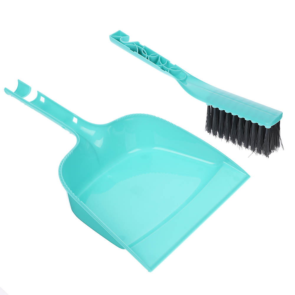 Набор для уборки с щеткой и совком тм VETTA Практик, пластик, 29х19,5х6см - #3