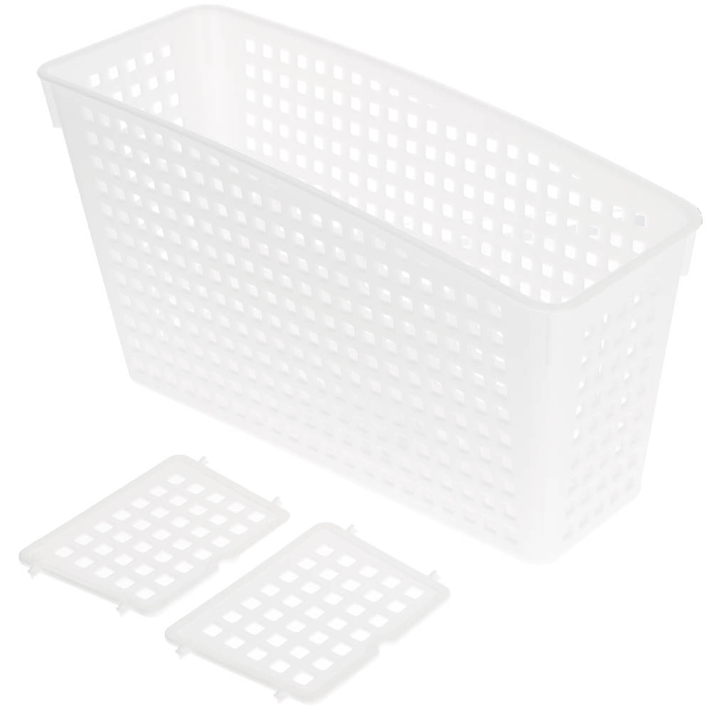 Органайзер Лофт с перегородками 245х95х140 мм белый, серый - #11