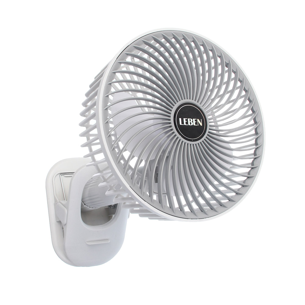 Вентилятор настольный тм LEBEN 3.7в/300мАч, диаметр лопастей 16см, USB-кабель, белый - #4