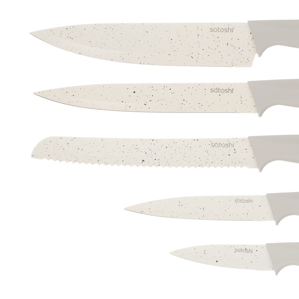 SATOSHI Лиму Набор ножей кухонных 7пр, на подставке - #4