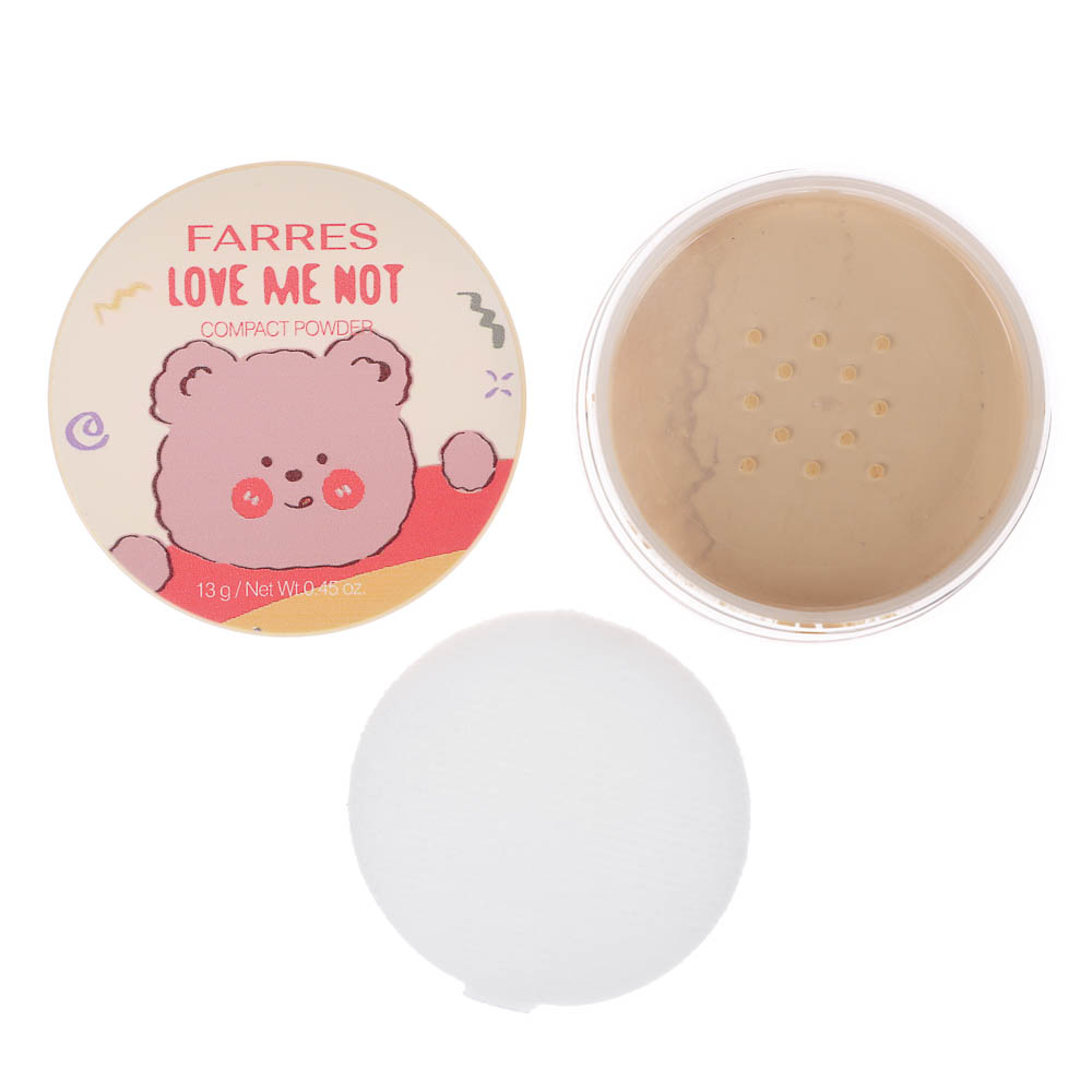 Пудра рассыпчатая матирующая HD-эффект "Love Me Not" тм Farres 13 г - #6