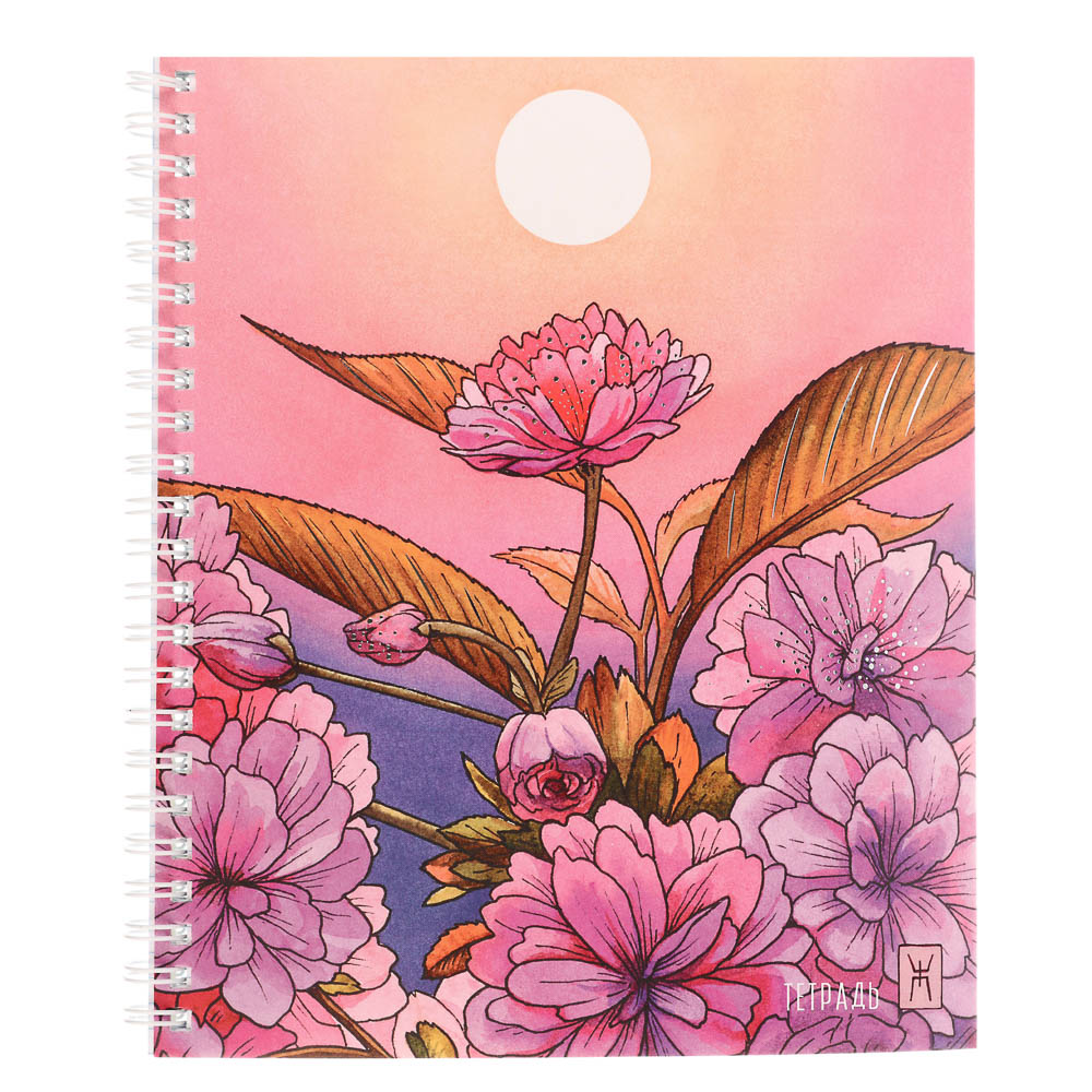 Тетрадь общая на спирали 80л. в клетку, обл.мел. картон, БЕЛЫЕ ЛИСТЫ, микс - #3