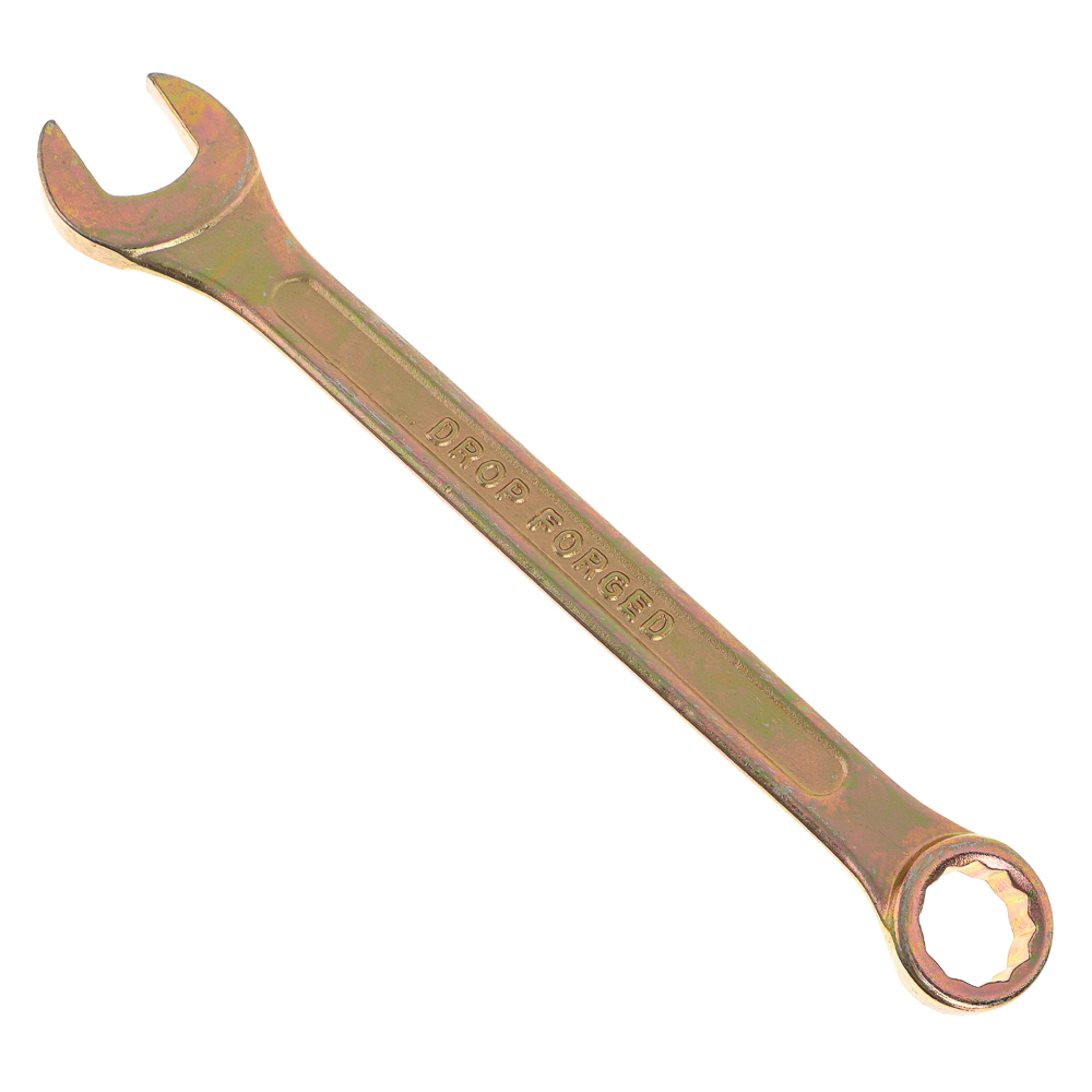 ЕРМАК Ключ рожково-накидной, 13мм, желтый цинк - #2
