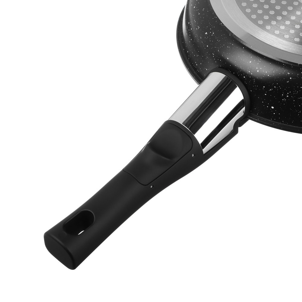 SATOSHI Анси Наб. посуды 3пр, сковорода 20см, ковш 16см/1,7л +съем. ручка, а/п покр. мрамор, индук. - #7