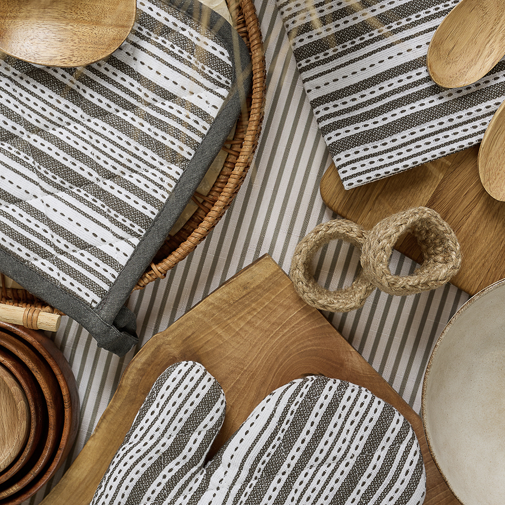 PROVANCE Люмен Полотенце кухонное, 40х60см, 100% хлопок, полоска, 2 дизайна - #3