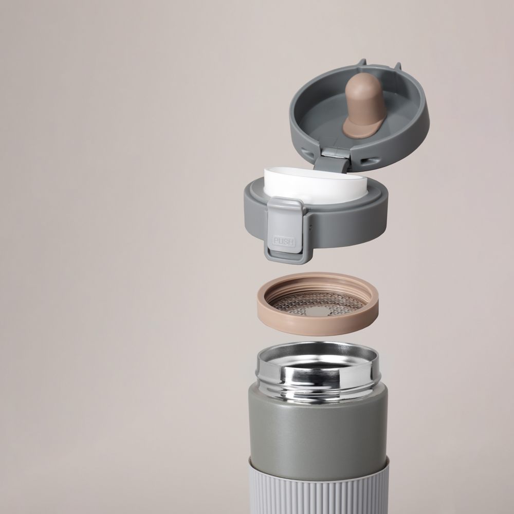 SATOSHI Ассара Термос-кружка с крышкой на защелке, 500мл, нерж.сталь 18/10 - #13