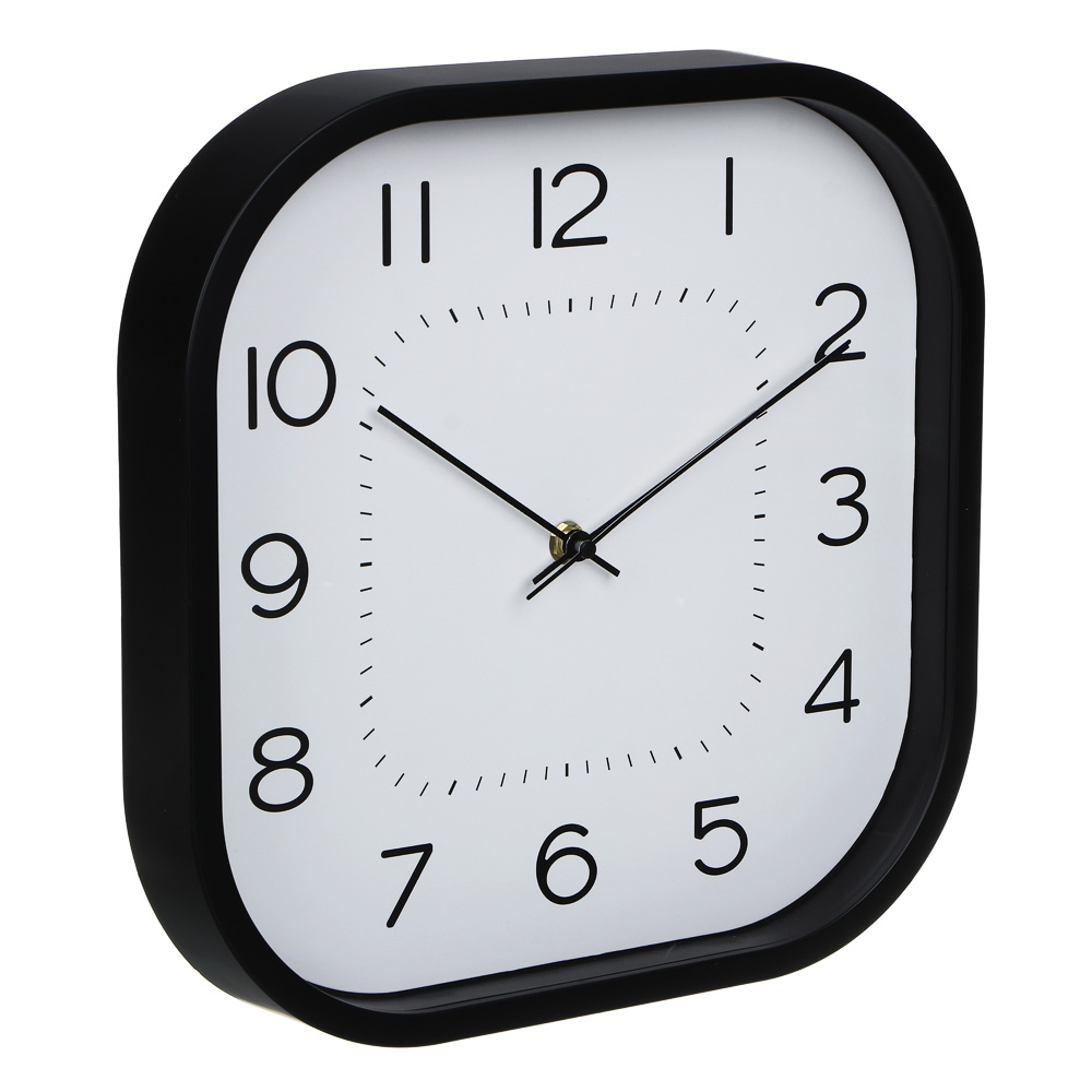 LADECOR CHRONO Часы настенные квадратные, пластик, 30x30x4,2см, 1xAA, арт.06-18 - #2