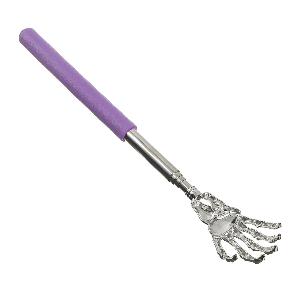 Чесалка для спины раздвижная металлическая 21-60см черная - #13