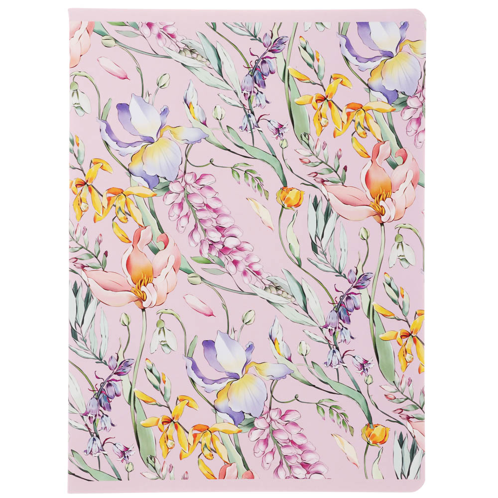 Тетрадь общая "Botanica", формат А4, 48л. в клетку, на скобе, скругленные углы, в ассортим. - #7