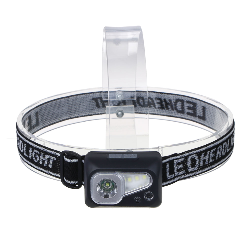 ЕРМАК Фонарь налобный, сенсорный, XPE LED + 3 SMD, 6 режимов, 500мАч, зарядка Type C, 57х29х38 мм - #2