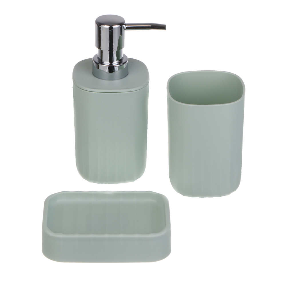 Стакан для ванной комнаты тм VETTA Сидней, пластик, PP, оливковый 7x10см - #5