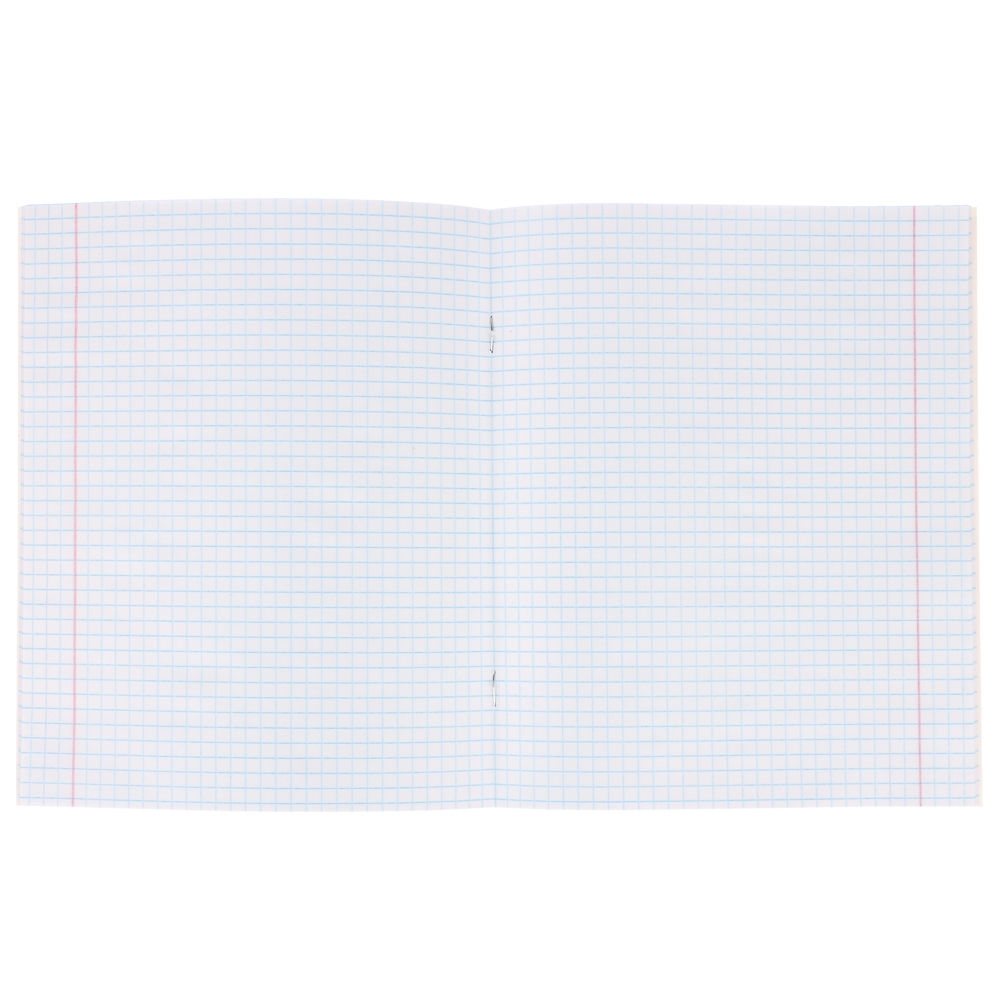 ClipStudio Тетрадь школьная 18л. в клетку, БЕЛЫЕ ЛИСТЫ, скрепка, обл. пластик - #13