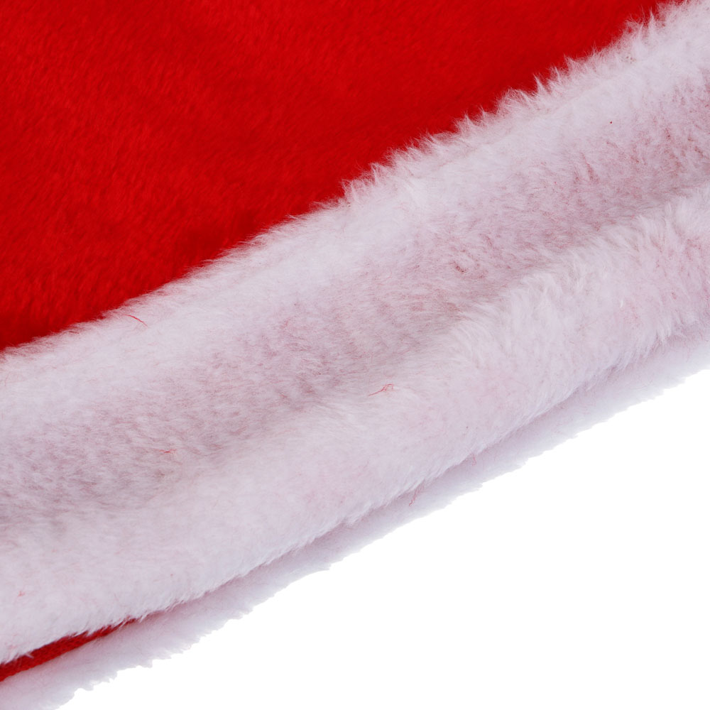 СНОУ БУМ Набор новогодний длинный колпак 28x99см + варежки 11x20см, полиэстер, красный - #4