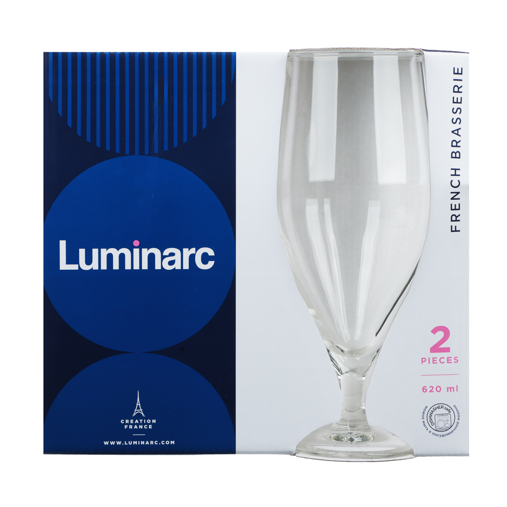 LUMINARC Набор бокалов для пива 2шт 620мл Французский ресторанчик, стекло - #4