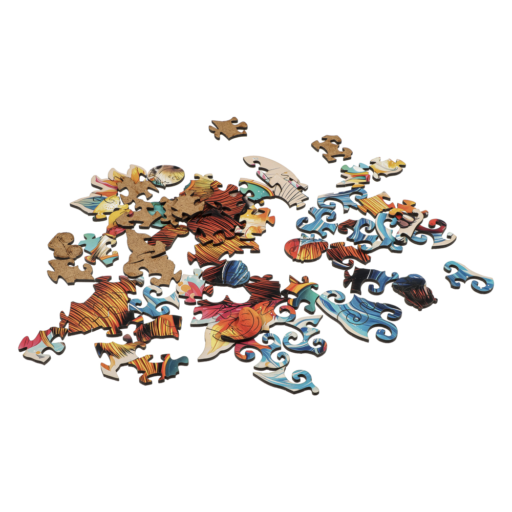 Пазл фигурный в ассортименте, 19х14,5х5см, ХДФ, бумага, 4 дизайна - #6