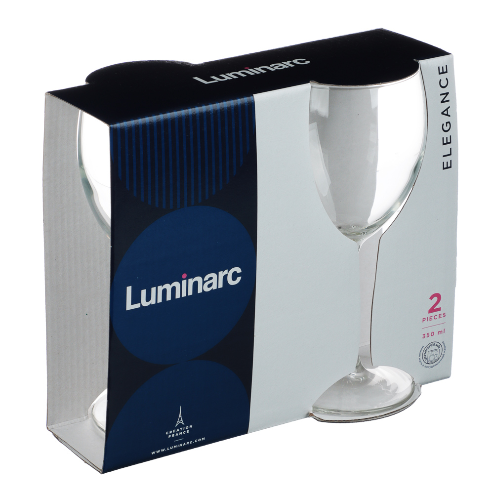 Набор бокалов для вина Luminarc "Элеганс", 2 шт, 350 мл - #3