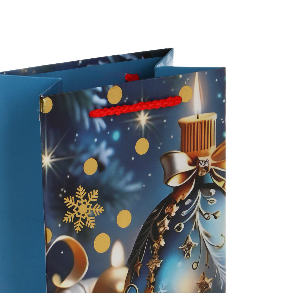 Пакет тм СНОУ БУМ подарочный, 12,5x36x8,5см, тиснение, бумага, 4 дизайна - #3