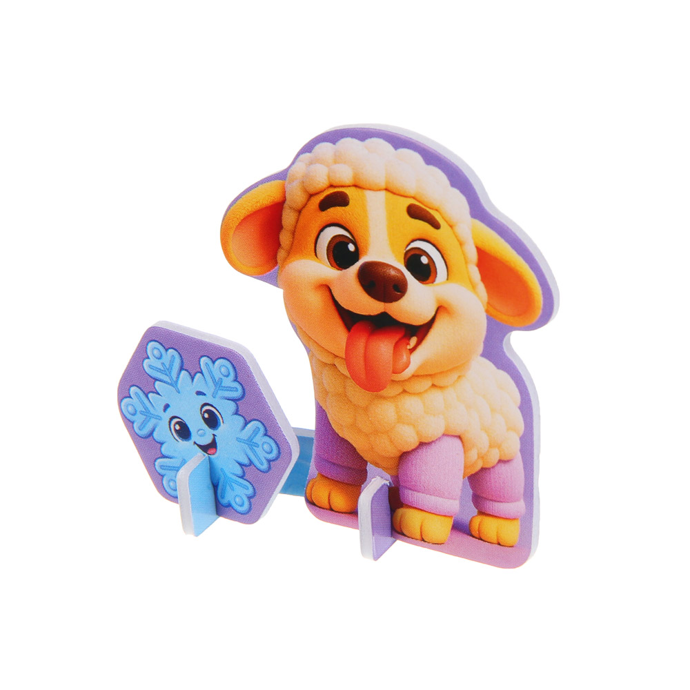 BY 3Д пазл "Зверята", пенокартон, 6х8,4см, 25 дизайнов - #8