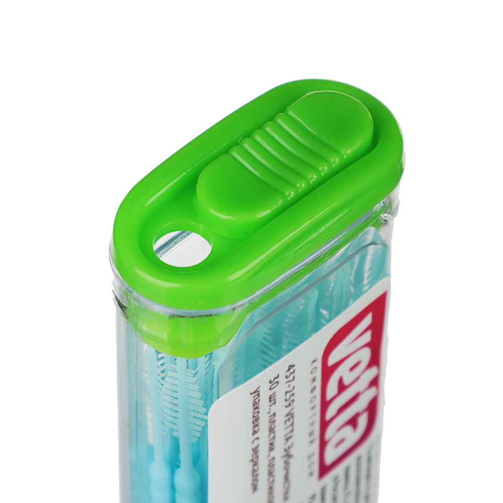 Зубочистки пластиковые 30 шт, пластиковая упаковка с зеркалом, VETTA - #4