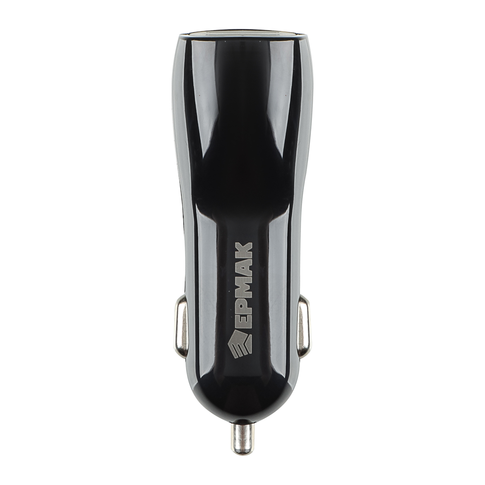 ЕРМАК Устройство зарядное автомобильное, 2 порта, 3A, 12/24В пластик - #2