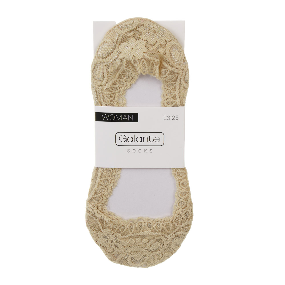 Носки-подследники, тм GALANTE, р. 23-25, 94,5% полиамид, спандекс 5,5%, цвета в ас-те, #1 - #5
