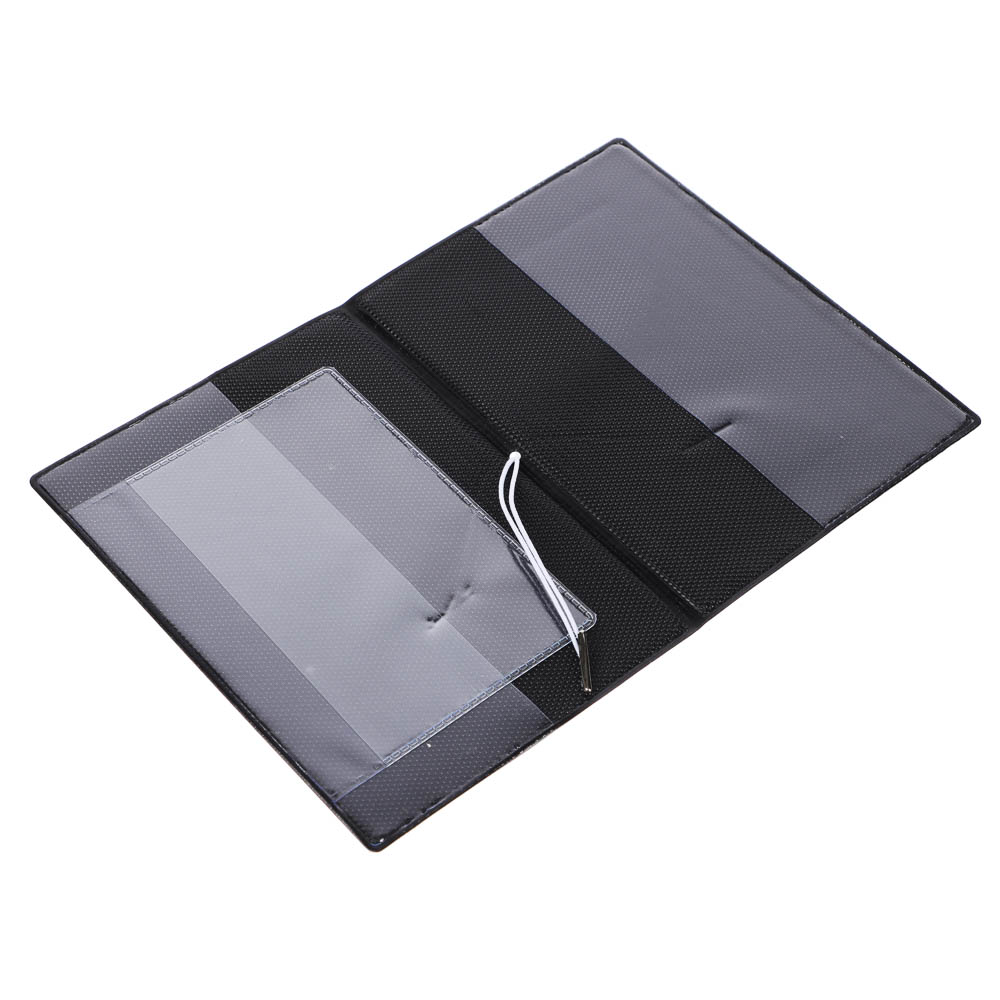 Обложка для паспортатм ЮL с отд.для карт и удерживающей резинкой , ПВХ, 13,7х9,6см, 6 дизайнов, #2 - #20