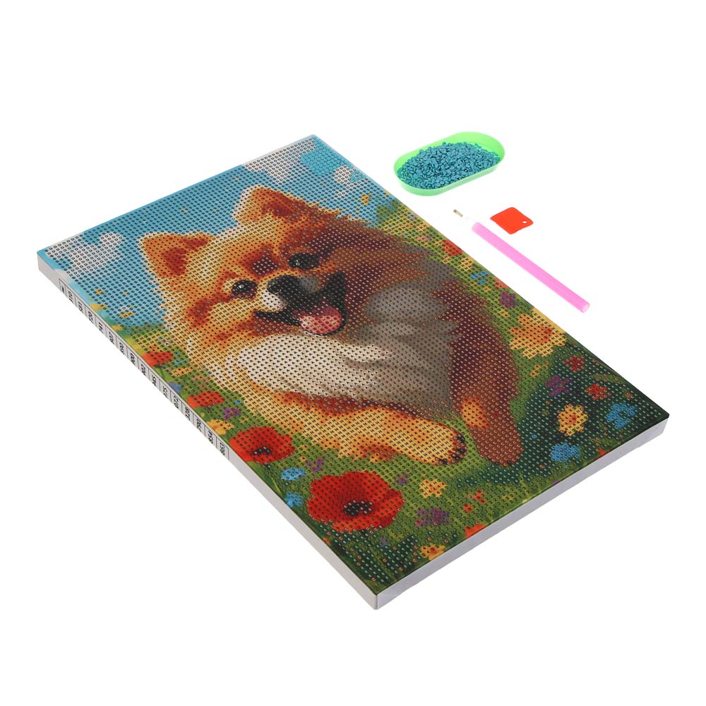 ХОББИХИТ Картина из страз, комплект (стразы, основа, палочка), 20х30см, 10 дизайнов - #4