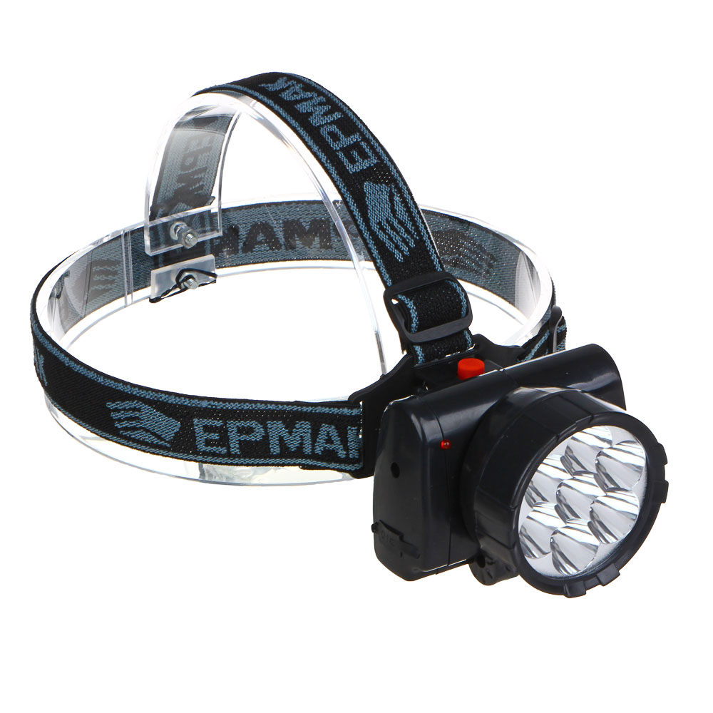 ЕРМАК Фонарь налобный аккумуляторный 7 ярк. LED, шнур 220В, 8,8х7х7,6см - #1