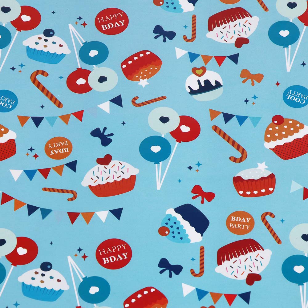 Бумага тм Fntastic подарочная, 70x100 см, 70 г односторонняя, 6 диз., арт.3 - #4