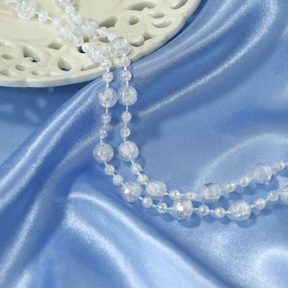 СНОУ БУМ Бусы декоративные 0,8x270 см, прозрачный, 26-570 - #4