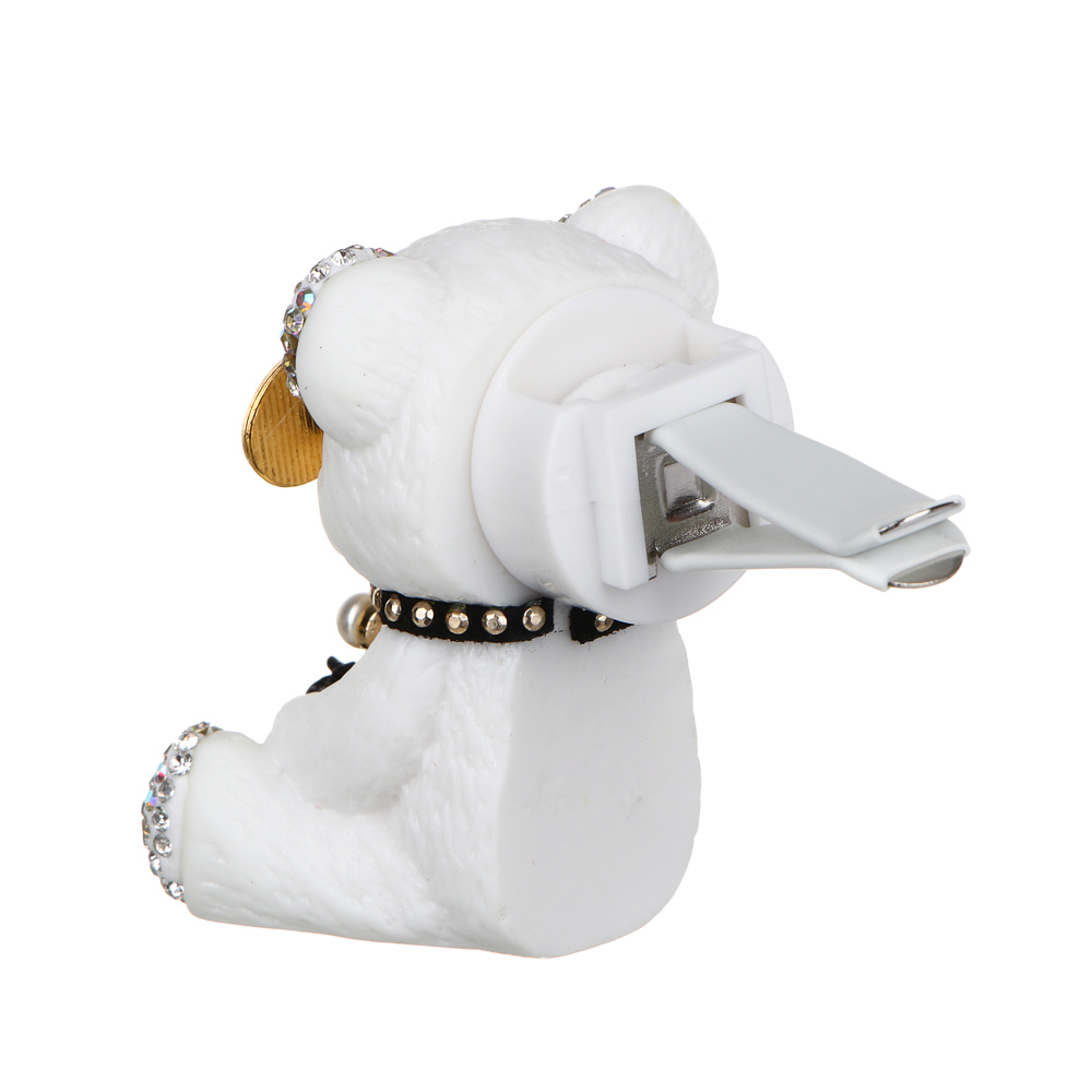 NG Игрушка для ароматизатора на дефлектор, белый мишка - #3
